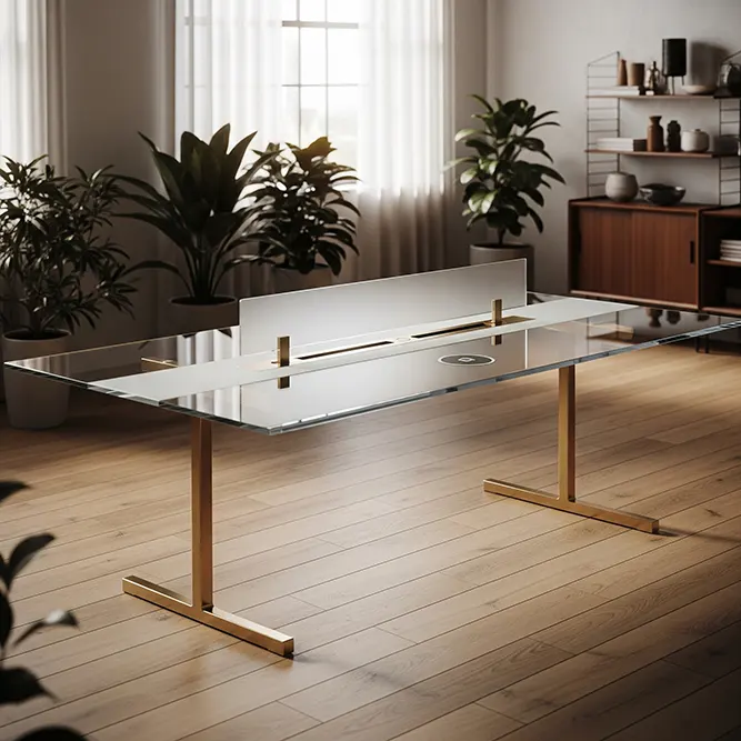 Modern Glass Executive Table